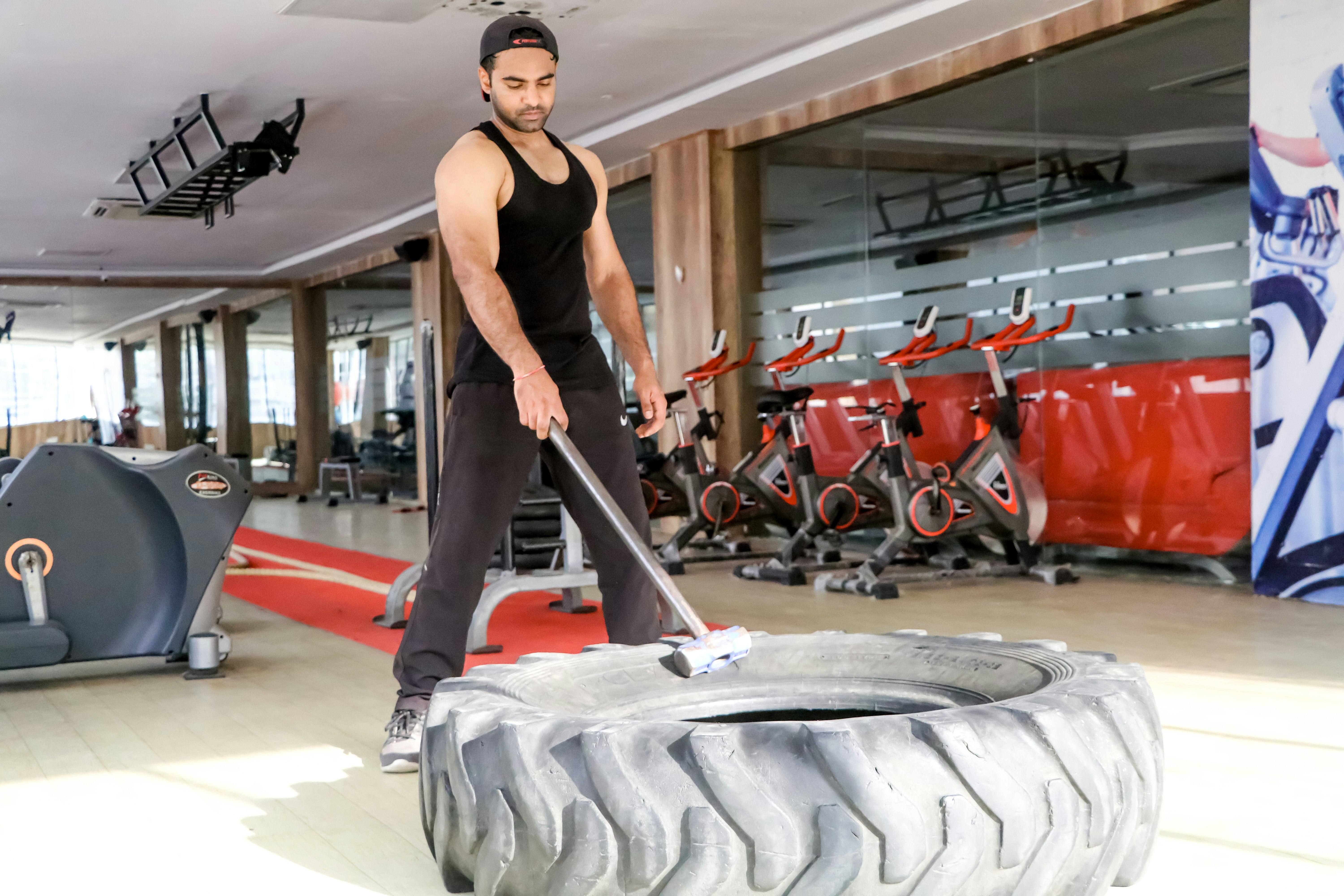 Eco gym accessories – intense workout session